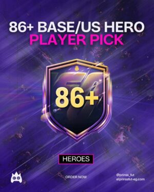 Prinssfut card challengs sbc max 86+ Base US Hero